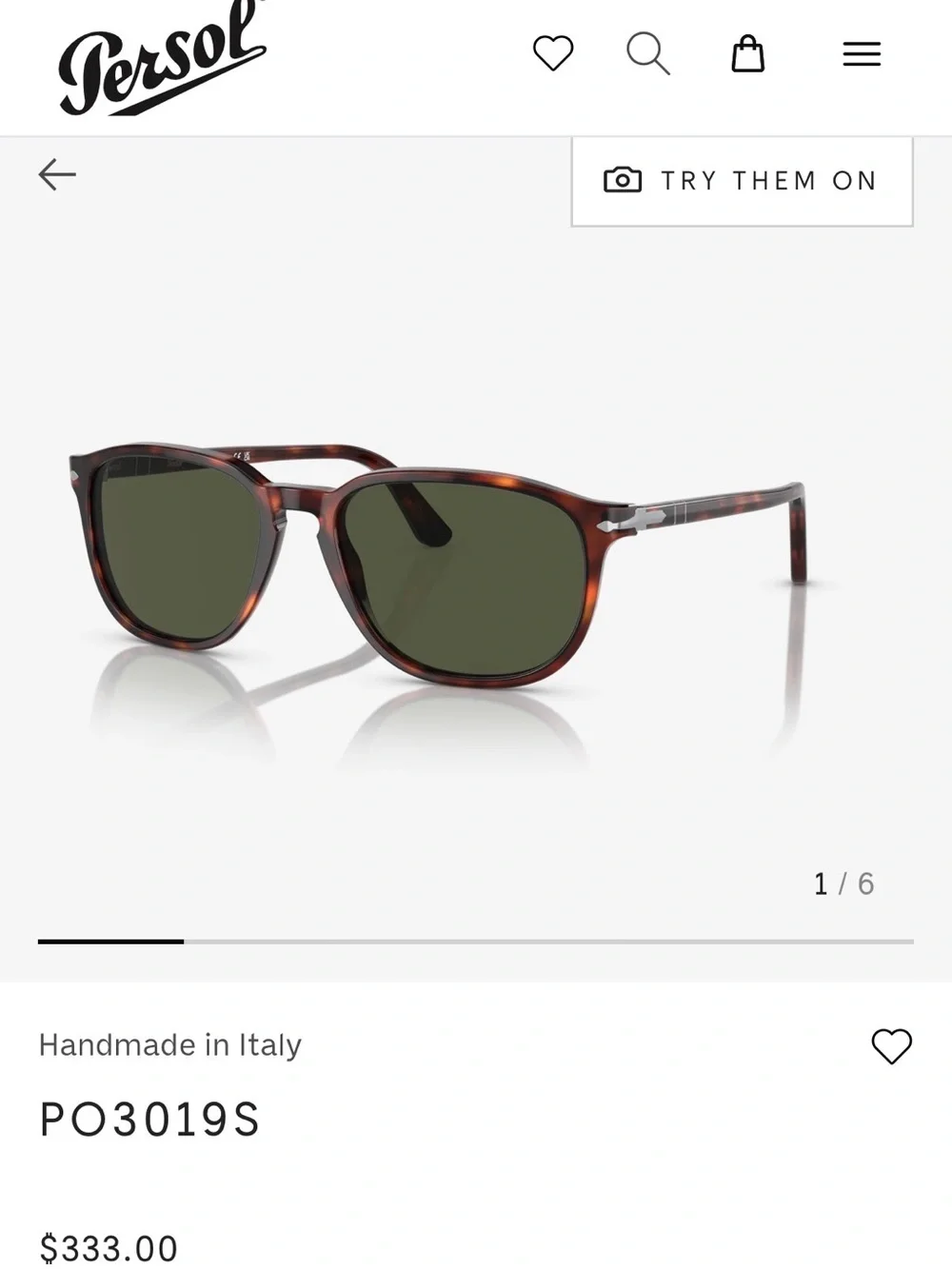 Persol Tortoiseshell Brown Lens Sunglasses